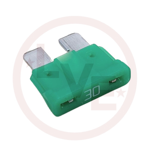 LITTELFUSE 0287030.PXCN FUSE 30A 32VDC FAST ACTING GREEN AUTOMOTIVE BLADE