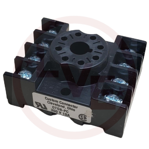 CUSTOM CONNECTOR OT08-PC RELAY SOCKET 8 PIN  OCTAL