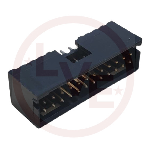 AMP 1-103168-0 CONNECTOR HEADER 24 POS VERT THROUGH HOLE .100"P BLACK