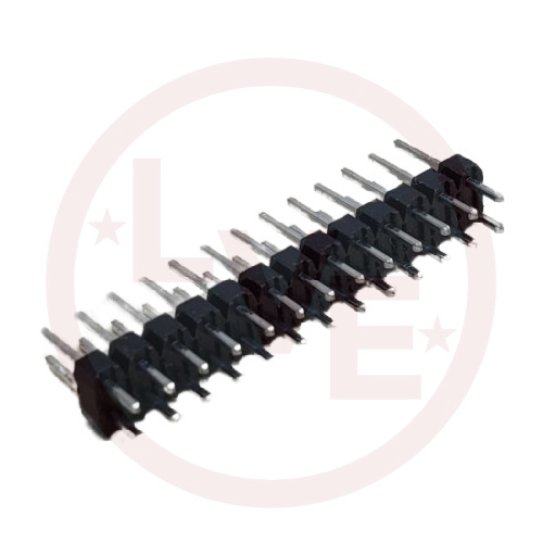 AMP 1-103328-3 CONNECTOR HEADER 26 POS 2X13 THROUGH HOLE BREAKAWAY .100"P BLACK