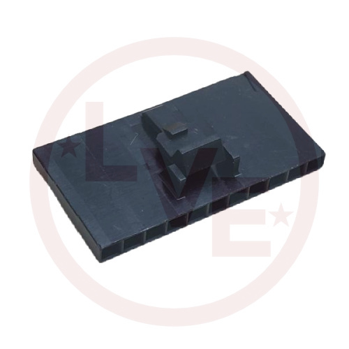AMP 1-104257-0 CONNECTOR 11 POS RECEPTACLE HOUSING BLACK .100"P