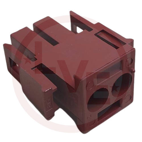 AMP 1-350777-1 CONNECTOR 2 POS PLUG UNIVERSAL MATE-N-LOK BROWN