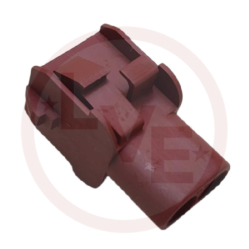 AMP 1-350778-1 CONNECTOR 2 POS RECEPTACLE UNIVERSAL MATE-N-LOK BROWN .250"P