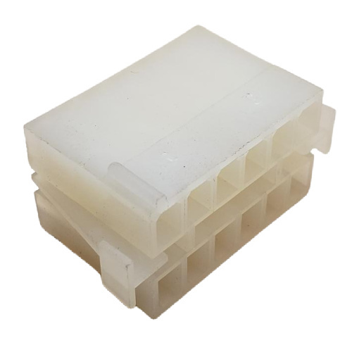 AMP 1-480287-0 CONNECTOR 12 POS PLUG COMMERCIAL MATE-N-LOK NATURAL .195"P