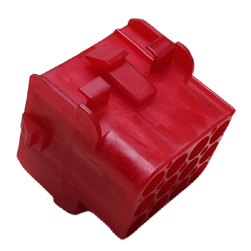 AMP 1-480709-2 CONNECTOR 12 POS RECEPTACLE HSG 94V-2 UNI-MATE RED .250"P