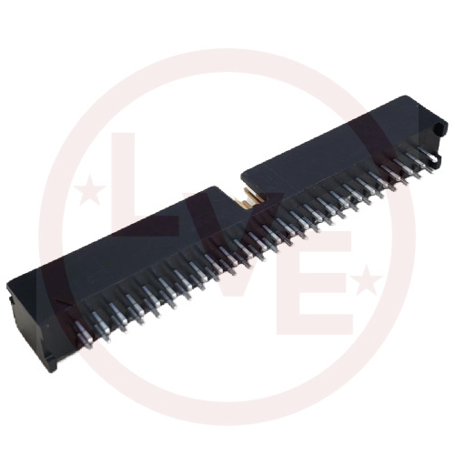 AMP 1-5103308-0 CONNECTOR HEADER 50 POS THROUGH HOLE .100"P BLACK