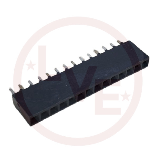 AMP 1-534237-2 CONNECTOR HEADER RECEPTACLE 14 POS THROUGH HOLE .100" BLACK