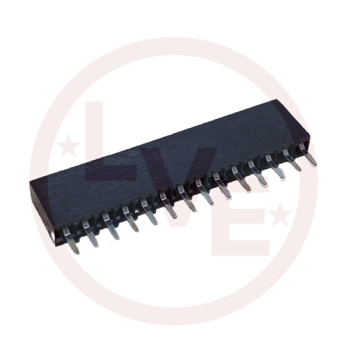 AMP 1-534237-2 CONNECTOR HEADER RECEPTACLE 14 POS THROUGH HOLE .100" BLACK