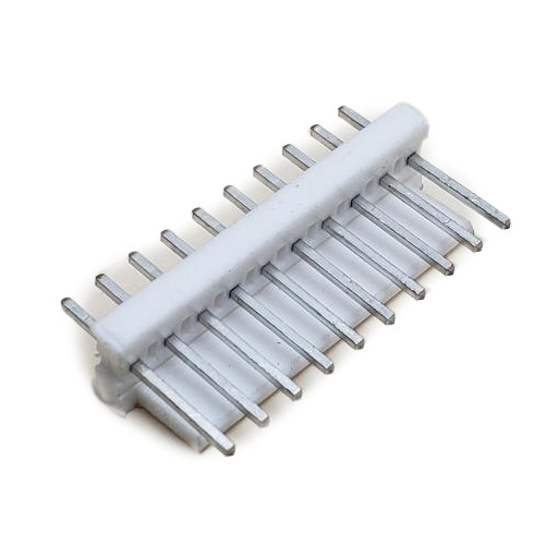 AMP 1-640454-0 CONNECTOR HEADER 10 POS VERTICAL THROUGH HOLE .100"P TIN NATURAL