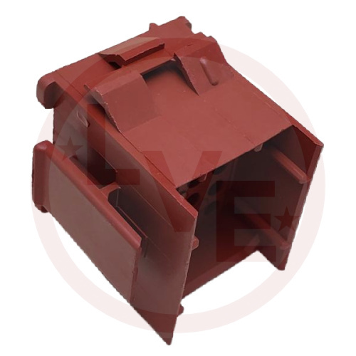 CONNECTOR RECEPTACLE 20 POS HOUSING .165" P RED