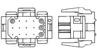 AMP 1-640524-0 CONNECTOR 20 POS PLUG HSG .165"P RED
