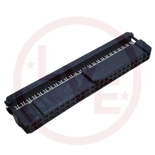 AMP 1-746288-0 CONNECTOR HEADER 50 POS IDC SKT .100"P BLACK