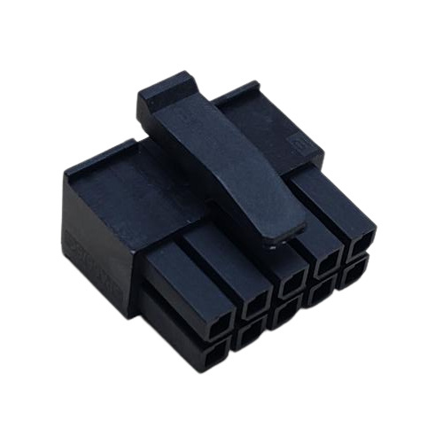 AMP 1-794617-0 CONNECTOR 10 POS RECEPTACLE HSG 94V-2 UNI-MATE BLACK .118"P
