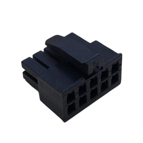 CONNECTOR 10 POS RECEPTACLE HSG 94V-2 UNI-MATE BLACK .118"P