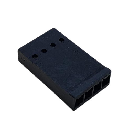 AMP 1-87175-0 CONNECTOR 4 POS LOCKING RECEPTACLE HSG .100"P BLACK
