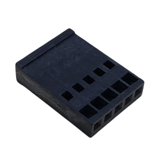 AMP 1-87175-2 CONNECTOR 5 POS LOCKING RECEPTACLE HSG .100"P BLACK