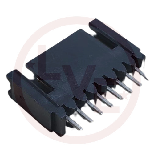 AMP 102202-5 CONNECTOR HEADER 8 POS VERT .100"P 15AU BLACK