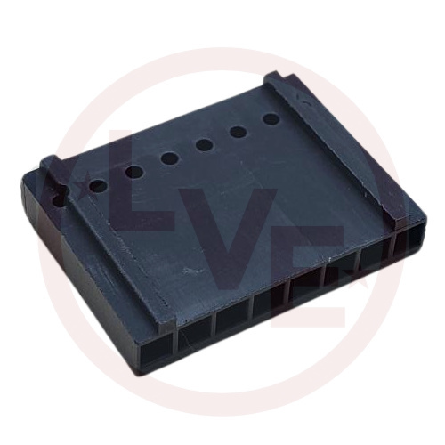 AMP 102241-6 CONNECTOR HEADER 8 POS .100"P RECEPTACLE HOUSING BLACK