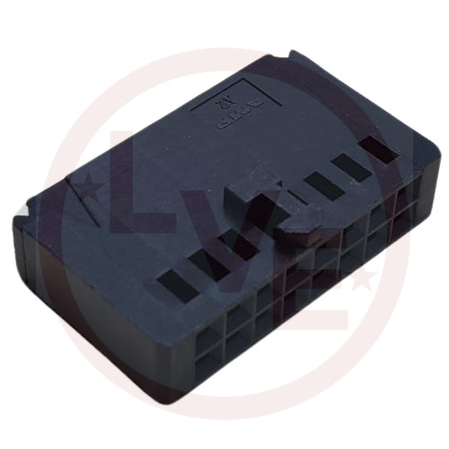 AMP 102387-3 CONNECTOR HEADER 16 POS .100" RECEPTACLEP HOUSING BLACK