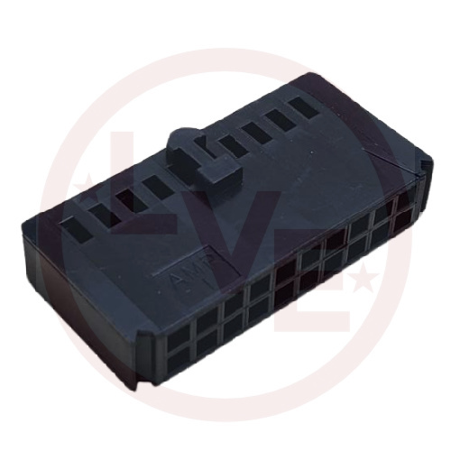 AMP 102387-4 CONNECTOR HEADER 20 POS .100" RECEPTACLEP HOUSING BLACK