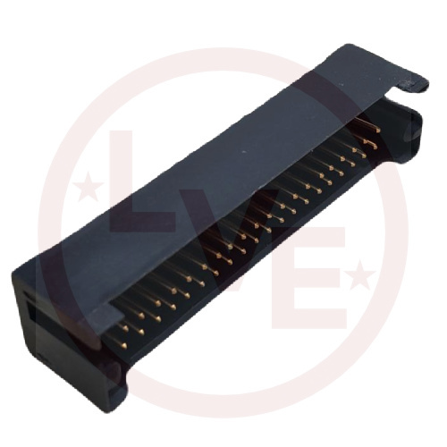 AMP 102567-2 CONNECTOR HEADER 24 POS VERT .100"P 15AU BLACK