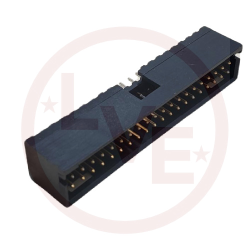 AMP 102618-8 CONNECTOR HEADER 20 POS VERT .100"P 15AU BLACK
