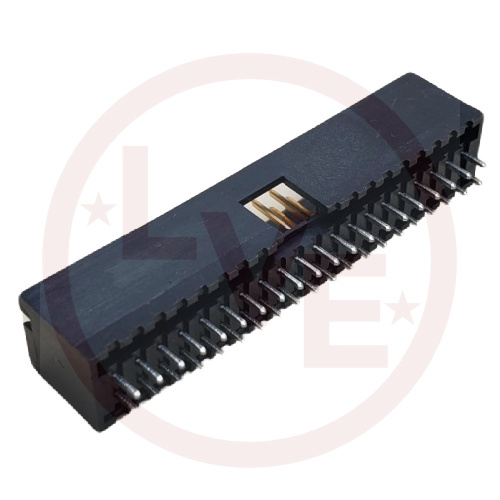AMP 102618-8 CONNECTOR HEADER 20 POS VERT .100"P 15AU BLACK