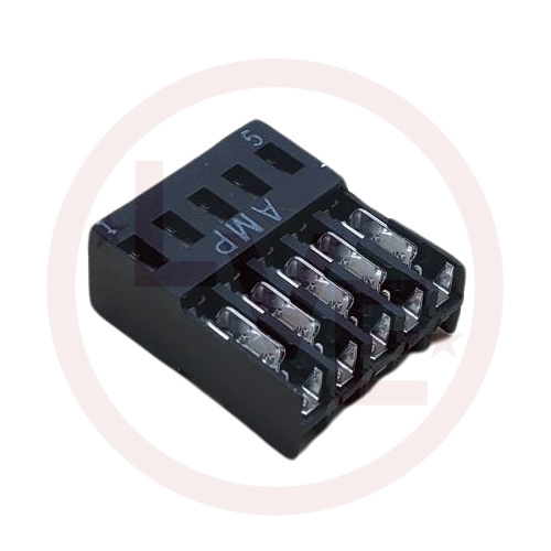 AMP 102694-3 CONNECTOR HEADER 10 POS RECEPTACLE .100"P IDC GOLD