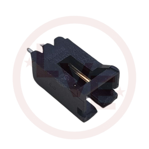 AMP 103638-1 CONNECTOR HEADER 2 POS VERT .100"P 15AU BLACK