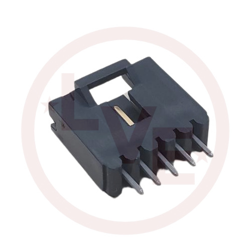 AMP 103638-4 CONNECTOR HEADER 5 POS SHROUDED SINGLE ROW .1P VERTICAL