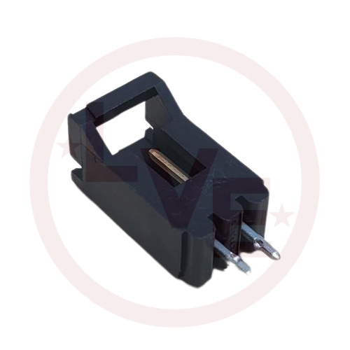 AMP 103670-1 CONNECTOR HEADER 2 POS VERT .100"P 15AU BLACK