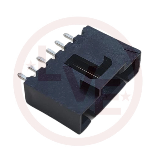 AMP 103670-5 CONNECTOR HEADER 6 POS VERT .100"P 15AU BLACK