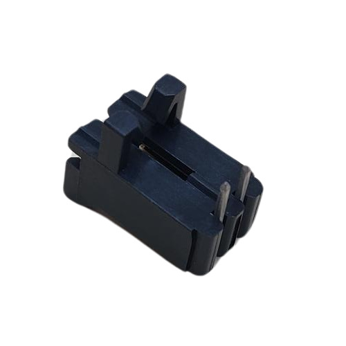 AMP 103673-1 CONNECTOR HEADER 2 POS RIGHT ANGLE VERT .100"P 15AU BLACK