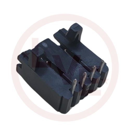 AMP 103673-3 CONNECTOR HEADER 4 POS RIGHT ANGLE VERT .100"P 15AU BLACK