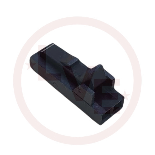 AMP 104257-1 CONNECTOR HEADER 2 POS RECEPTACLE .100"P BLACK