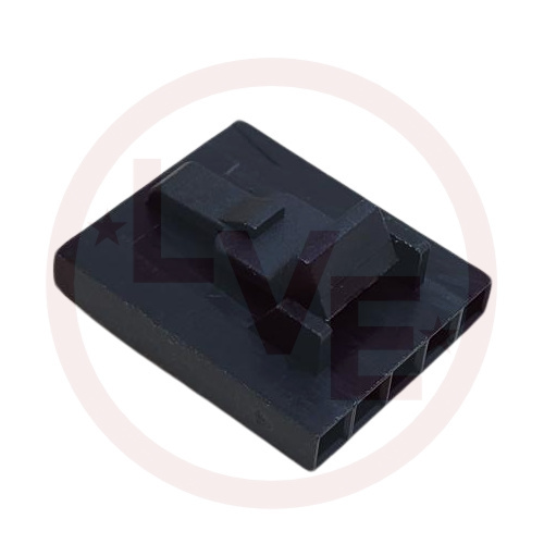 AMP 104257-4 CONNECTOR HEADER 5 POS RECEPTACLE .100"P BLACK
