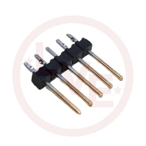 AMP 104427-3 CONNECTOR HEADER MALE BREAKAWAY 5 POS VERTICAL 15AU BLACK