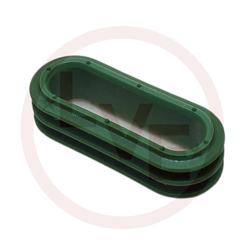 PACKARD 10720598 CONNECTOR SEAL FOR 4 POS CONNECTORS, SILICONE GREEN