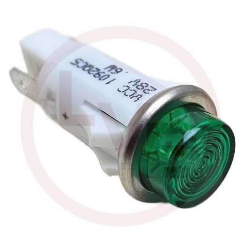 VCC 1092QC5-28V INDICATOR 28V HI-HAT LED GREEN DIFFUSED Q.C.