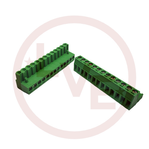 TERMINAL BLOCK 13POS 5.08P RIGHT ANGLE PLUGGABLE GREEN