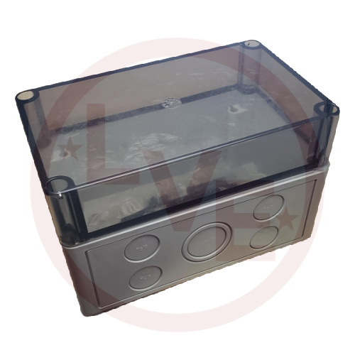 ALTECH 116-506 ENCLOSURE 180X110X111MM GRAY/TRANS POLYSTYRENE