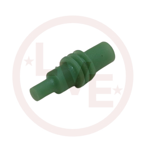 CONNECTOR CAVITY PLUG SEAL 1-WAY GREEN