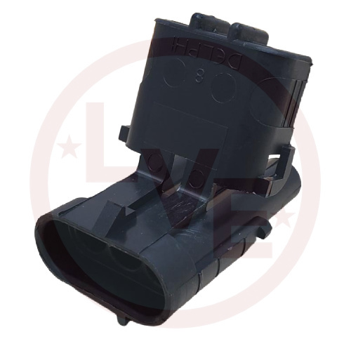 PACKARD 12010717 CONNECTOR ML 3 POS W/P SEALED BLACK
