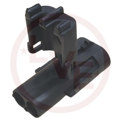 APTIV 12010973 CONNECTOR 2 POS MALE W/P SHROUD SEALED BLACK