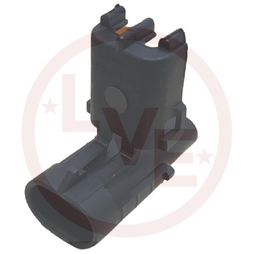 APTIV 12010973 CONNECTOR 2 POS MALE W/P SHROUD SEALED BLACK