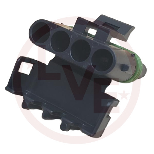 PACKARD 12015797 CONNECTOR 4 POS FEMALE ASM W/P SEALED BLACK