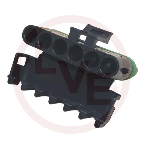 PACKARD 12015799 CONNECTOR 6 POS FEMALE ASM W/P SEALED BLACK