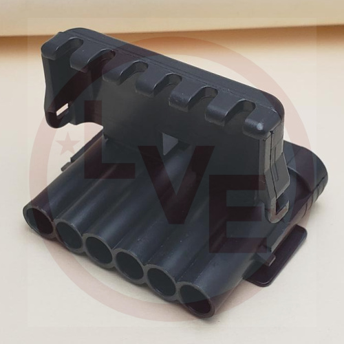 PACKARD 12020786 CONNECTOR 6 POS MALE W/P SEALED BLACK