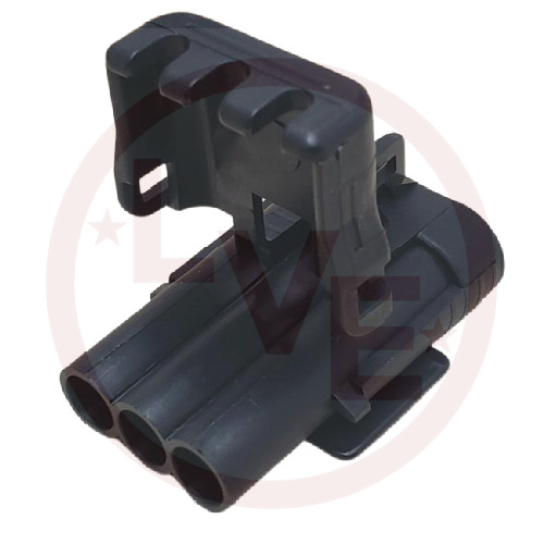 PACKARD 12020827 CONNECTOR 3 POS MALE W/P SEALED BLACK