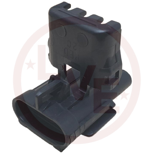 PACKARD 12020827 CONNECTOR 3 POS MALE W/P SEALED BLACK